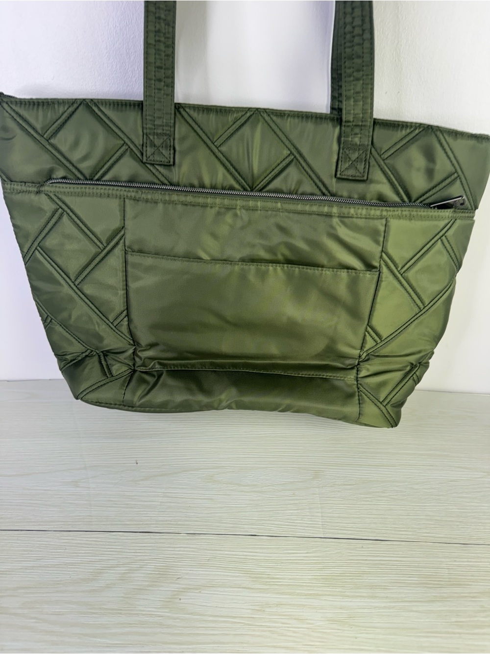 Lug Skyliner Tote in Olive Green - Picture 7 of 12